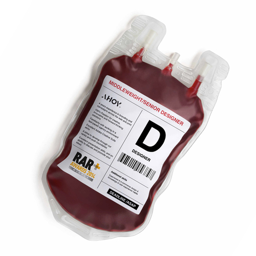 低温医用血袋标签